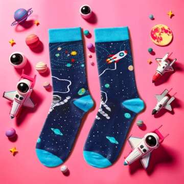 Zmart Astronaut Socks - Unique Space Gifts for All