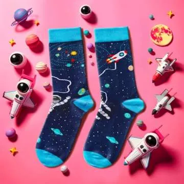 Zmart Astronaut Socks - Unique Space Gifts for All