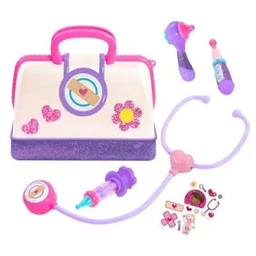 DOC MCSTUFFINS Disney Junior Toy Hospital Doctor's Bag Set, 7-piece Dress Up and Pretend Play Doctor Kit, Officially Licensed Kids Toys for Ages 3 Up