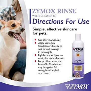 PET KING BRANDS ZYMOX Leave-in Conditioner with Vitamin D3 for Cats & Dogs, 12oz