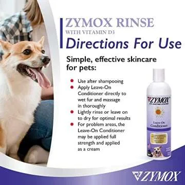 PET KING BRANDS ZYMOX Leave-in Conditioner with Vitamin D3 for Cats & Dogs, 12oz