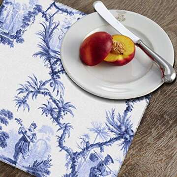 Chinoiserie Placemats Set of 6 Beautiful Table Decor