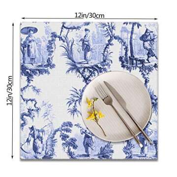 Chinoiserie Placemats Set of 6 Beautiful Table Decor