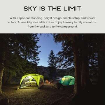 NEMO Aurora Highrise Family Camping Tent 6-Person