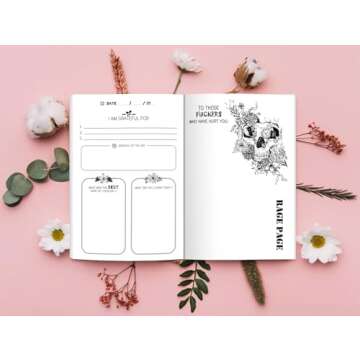 Gratitude Journal: A Self-Exploration Funny Notebook for Tired-Ass People (Self Care & Self Help Books)