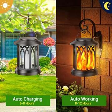 Upgraded Solar Lanterns with Flickering Flame Design