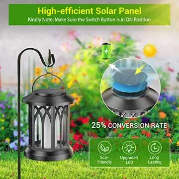Upgraded Solar Lanterns with Flickering Flame Design