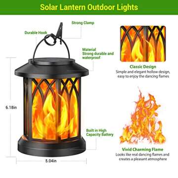 Upgraded Solar Lanterns with Flickering Flame Design