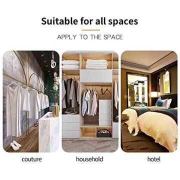 Stylish Tonchean Acrylic Hangers 20 Pack with Gold Hook