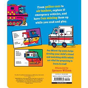 Mixed-Up Emergency Vehicles (Mixed Up Mix & Match Board Books)