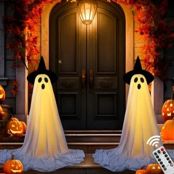 Halloween Ghost String Lights with Remote Control