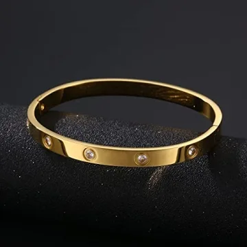 YCSLYW Women's Stunning Stainless Steel Bracelet Gift