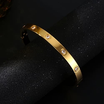 YCSLYW Women's Stunning Stainless Steel Bracelet Gift