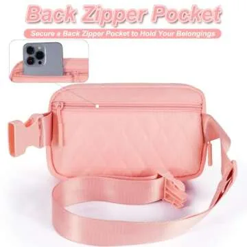 Uygafly Birthday Gifts for 5 6 7 8 9 10 11 12 13 Year Old Girls,Cute Teen Trendy Stuff Belt Bag for Women Girls Kids,Fanny Pack Crossbody Bags Waist Packs Girls Essentials - Peach Bag,Pink A