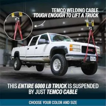 TEMCo 4 Gauge Welding Lead & Car Battery Cable 50 ft