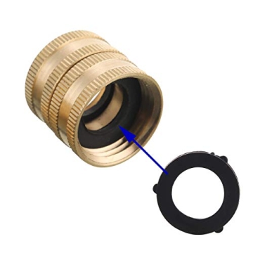M MINGLE Garden Hose Connectors - Heavy-Duty Brass 4-Pack