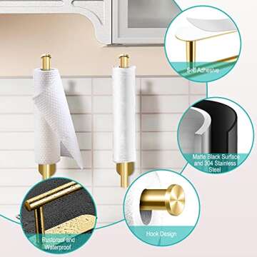 MGahyi Wall Mount Paper Towel Holder - Stylish & Functional