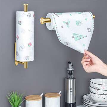 MGahyi Wall Mount Paper Towel Holder - Stylish & Functional