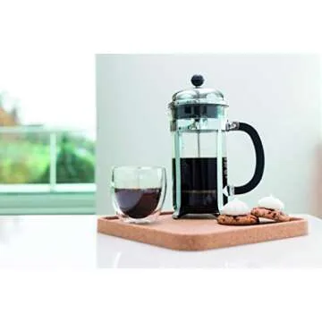 Bodum 8 oz Pavina Double Wall Glasses, High Heat Borosilicate Glass, 2 Pack, Clear