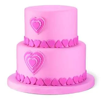 Wilton 6-Piece Nesting Fondant Double Sided Cut Out Cutters, Hearts,Silver