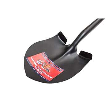 Bully Tools 32510 14-Gauge Round Point Shovel with Fiberglass Handle (D-Grip)