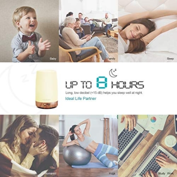 ASAKUKI 100ml Essential Oil Diffuser for Home Relaxation