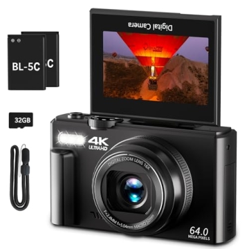 Beginner 4K Digital Camera for Stunning Photos