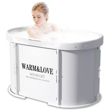 WARM & LOVE Portable Bath Tub for Deep Relaxation