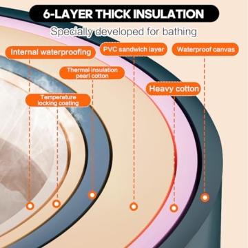 WARM & LOVE Portable Bath Tub for Deep Relaxation