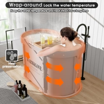 WARM & LOVE Portable Bath Tub for Deep Relaxation