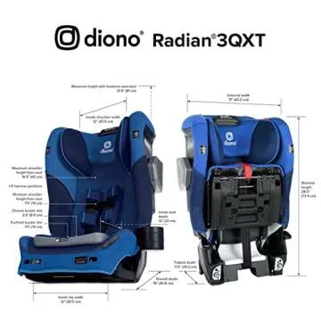 Diono Radian 3QXT Convertible Car Seat - Safe & Versatile