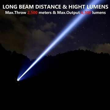 ACEBEAM K75 Rechargeable Flashlight 6300 Lumens 2500m Throw