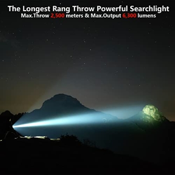 ACEBEAM K75 Rechargeable Flashlight 6300 Lumens 2500m Throw