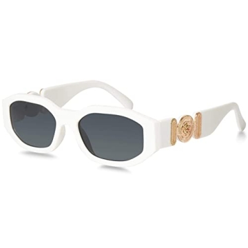 Mosanana Trendy Sunglasses for Men and Women in Creamy White with Retro Vibes