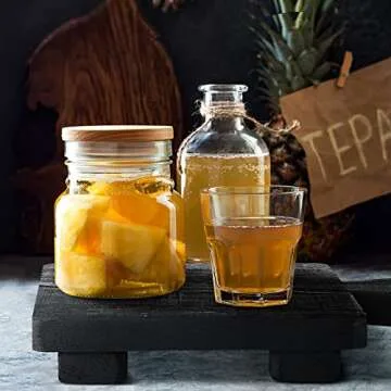 Wood Pedestal Stand Riser Wood Footed Tray for Bathroom Home Kitchen Wooden Soap Holder for Bottles Plant Makeup Tissues Candles Guest Jewelry Soap(Black, 1.57 x 6 x 9 Inch)