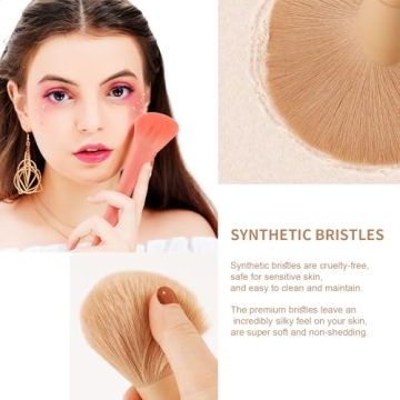 Stylish Docolor Makeup Brush Set with Bag & Sponge