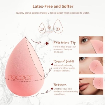 Stylish Docolor Makeup Brush Set with Bag & Sponge