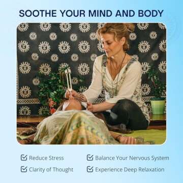 Om 136.1 Weighted Tuning Fork for Healing, Made in The USA, Chakra Healing, Sound Therapy for Reducing Inflammation, Meditation, Relaxation, Sound Healing Instruments & Sound Therapy Instruments