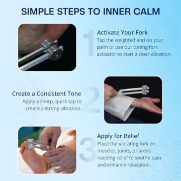 Om 136.1 Weighted Tuning Fork for Healing, Made in The USA, Chakra Healing, Sound Therapy for Reducing Inflammation, Meditation, Relaxation, Sound Healing Instruments & Sound Therapy Instruments