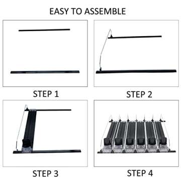 NagTour Drink Organizer for Fridge - Soda Dispenser Display with Smooth and Fast Pusher Glide - Width Adjustable (5, 31CM)