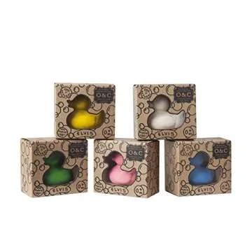 Oli & Carol Elvis Duck - Natural Rubber Baby Bath Toy
