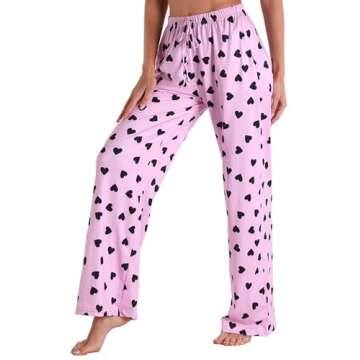 Comfy Crexomi Women's Pajama Pants with Pockets and Drawstring