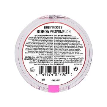 Ruby Kisses Duo Cream Blush, Smooth, Natural-Looking, Long-Lasting Face Makeup Blush for Cheeks, Lips, and Eyes, Buildable and Blendable, Infused with Green Tea, Aloe Vera Extract, and Hyaluronic Acid