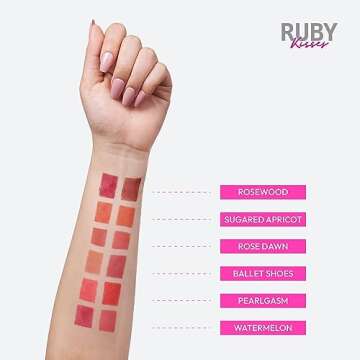 Ruby Kisses Duo Cream Blush, Smooth, Natural-Looking, Long-Lasting Face Makeup Blush for Cheeks, Lips, and Eyes, Buildable and Blendable, Infused with Green Tea, Aloe Vera Extract, and Hyaluronic Acid