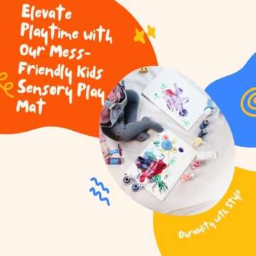 BLUETREE Sensory Play Mat - Safe, Stylish & Mess-Free