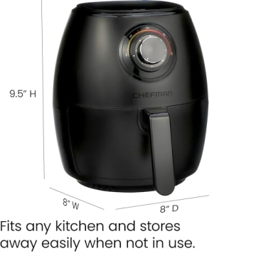 CHEFMAN 3.6 Qt Small Air Fryer - Healthier Cooking!