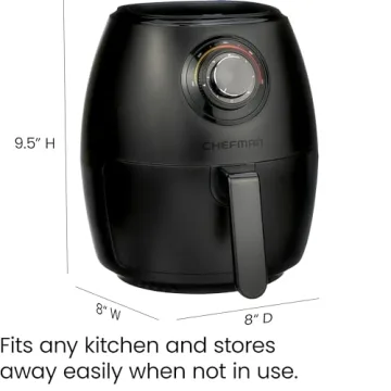 CHEFMAN 3.6 Qt Small Air Fryer - Healthier Cooking!