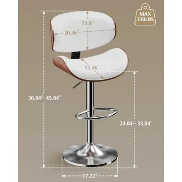 Elegant Adjustable Swivel Bar Stools for Modern Spaces