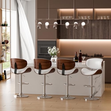 Elegant Adjustable Swivel Bar Stools for Modern Spaces