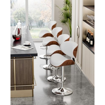 Elegant Adjustable Swivel Bar Stools for Modern Spaces